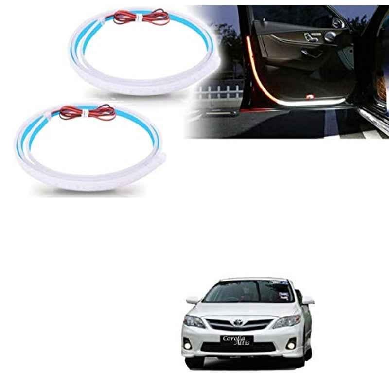 Kozdiko 2 Pcs 120cm Car Door Opening Warning LED Strips Safety Light Set for Toyota Corolla Old Altis