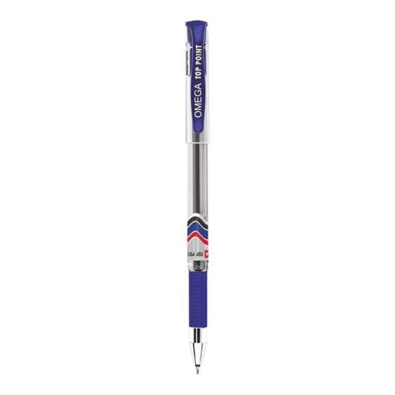 Omega Top Point 100 Pcs Blue Ball Pen Set