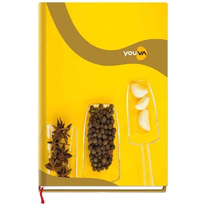 Navneet Youva B6 192 Pages Assorted Colour Single Line Case Bound Notebook, 23667 (Pack of 3)