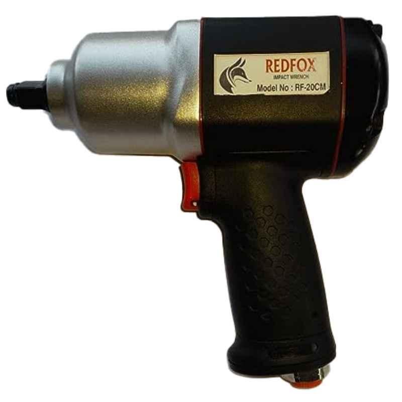REDFOX RF-20CM 1/2 inch Aluminium Alloy Silver & Black Air Impact Wrench