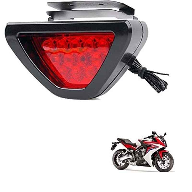 Kozdiko 12 LED Triangle Shape Bike Brake Light with Flash Mode for Honda CBR 650F, koz_94840