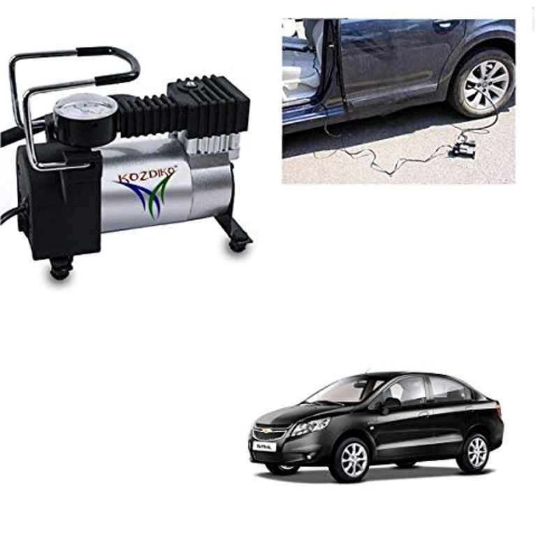 Kozdiko 12V DC Heavy Duty Metal Tyre Inflator for Chevrolet Sail, Tyre_Inflator_D191
