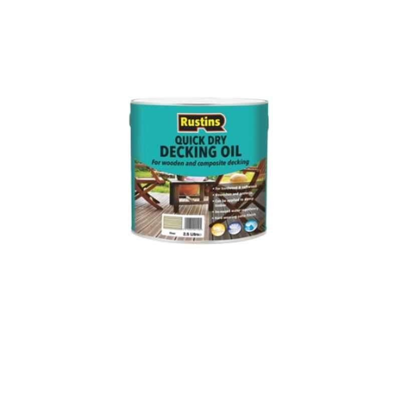 Rustins 5L Natural Oak Quick Dry Decking Oil, DOCDW5000
