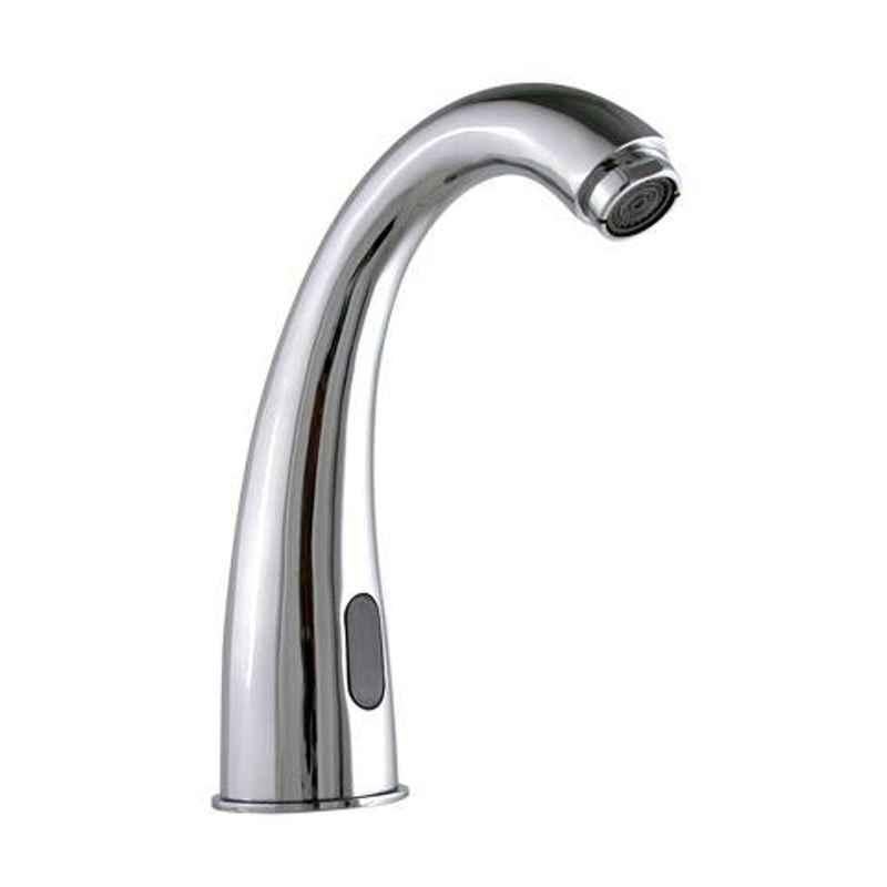 Bharat Photon 220V AC Operated Brass Chrome Plated Basin Mounted Sensor Faucet, BP-F065