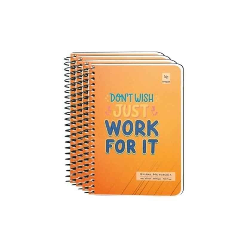 Pragya 300 Pages 17.6x25cm B5 Multicolour Spiral Notebook, PP322 (Pack of 4)