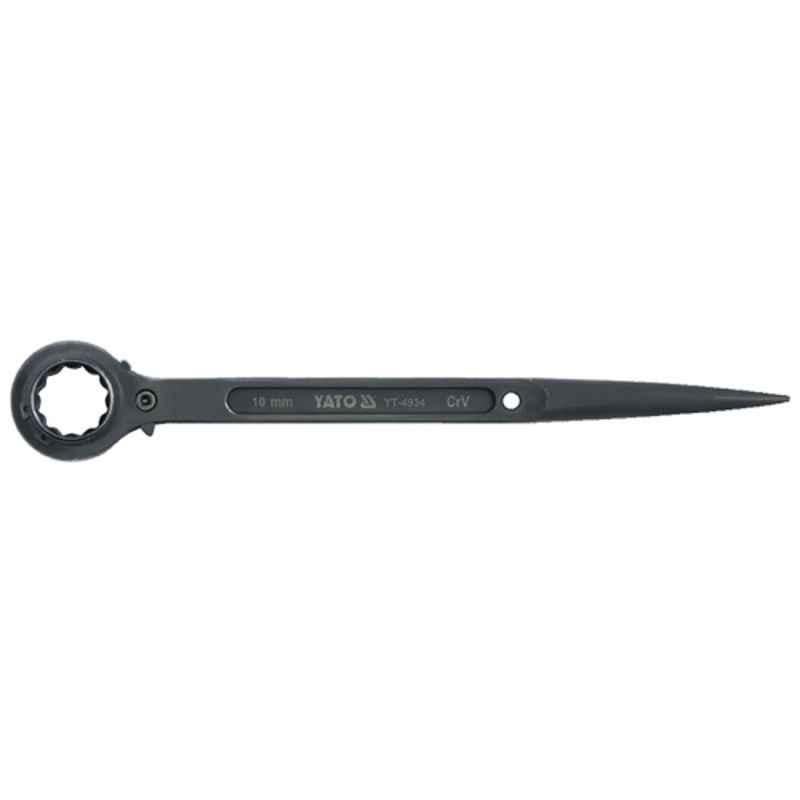Yato 17x19mm Black Phosphated Construction Wrench With Ratchet, YT-4934