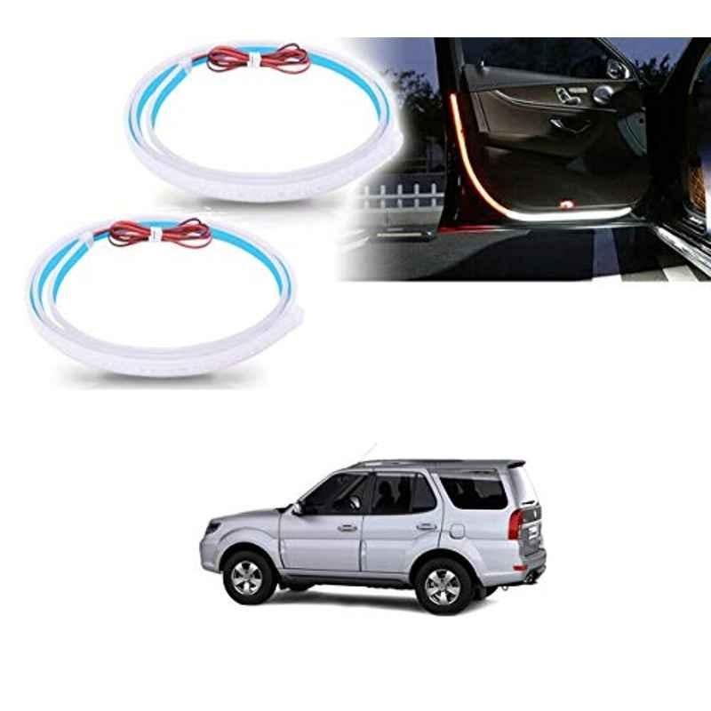 Kozdiko 2 Pcs 120cm Car Door Opening Warning LED Strips Safety Light Set for Tata Safari::Grand Dicor