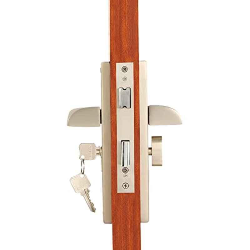 Voltizi 70mm â€ŽZinc â€ŽSatin Finish Mortise Door Lock Set for Main Door, CRZ023