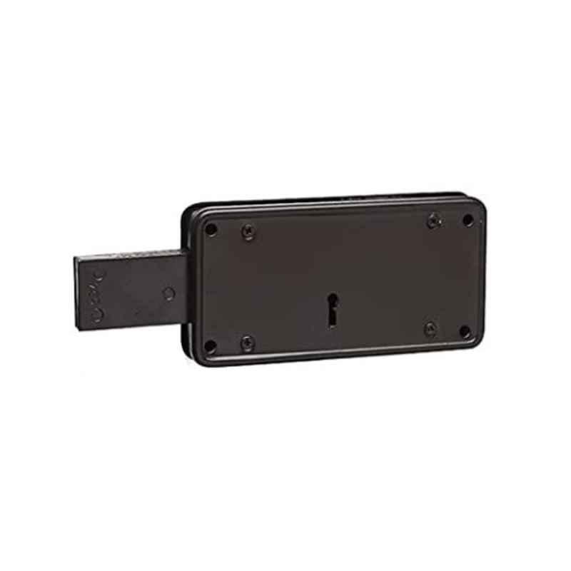Smart Shophar Steel Black Duro Side Normal Keys Shutter Lock, SLK80SL-DURO-NKBL-P1 (Pack of 6)