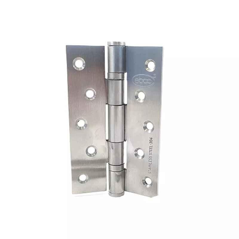 Ebco 100x75x3mm Stainless Steel 304 Brushed Finish Ball Bearing Hinge, DH2B-43030