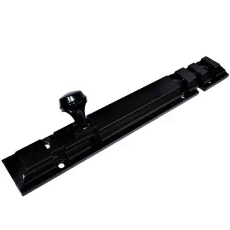 RiseOm 8 inch Royal Brass Black Finish Tower Bolt, KT-XWKT-H8UV