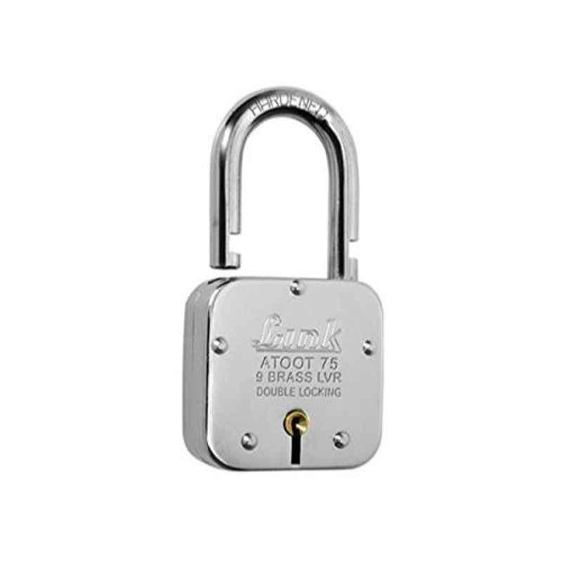 Smart Shophar 75mm Steel & Brass Link Attot Padlock, 65208-BLPL-75