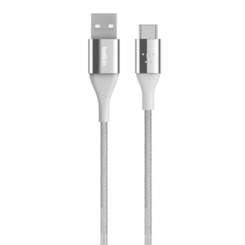 Belkin Mixit DuraTek Silver USB Type C to USB A Cable, F2CU059bt04-SLV