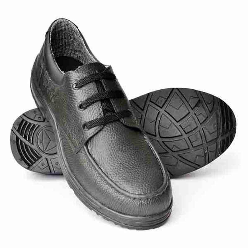 Hillson Discovery Steel Toe Black Work Safety Shoes, Size: 7