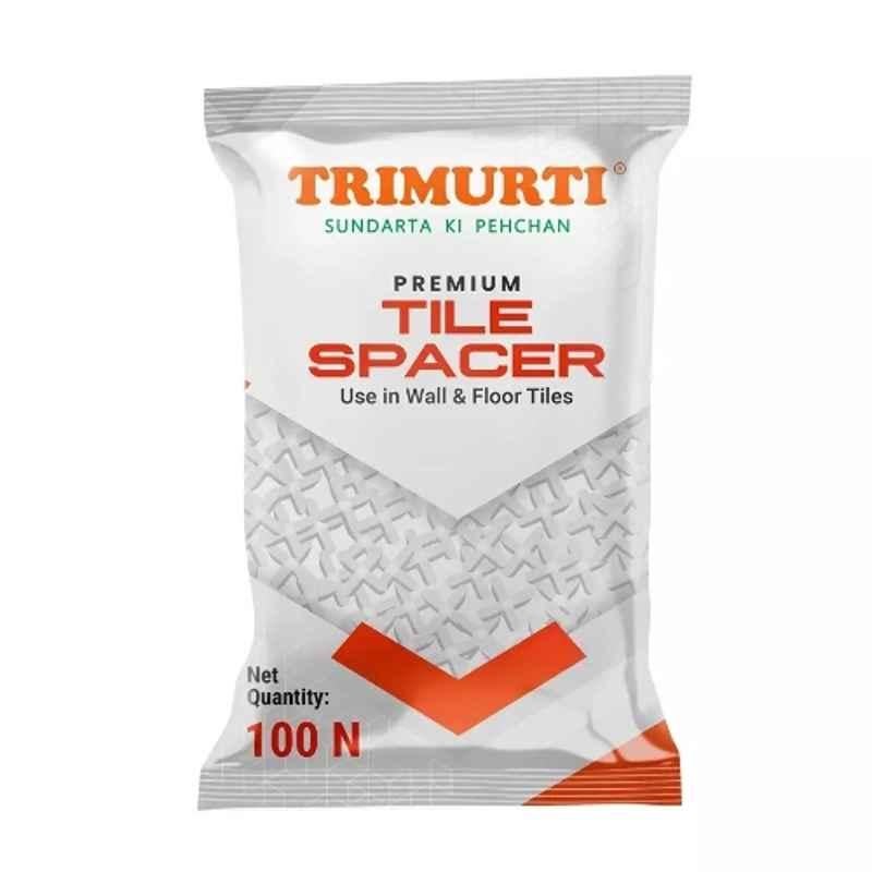 Trimurti 4mm White Tile Spacer (Pack of 100)