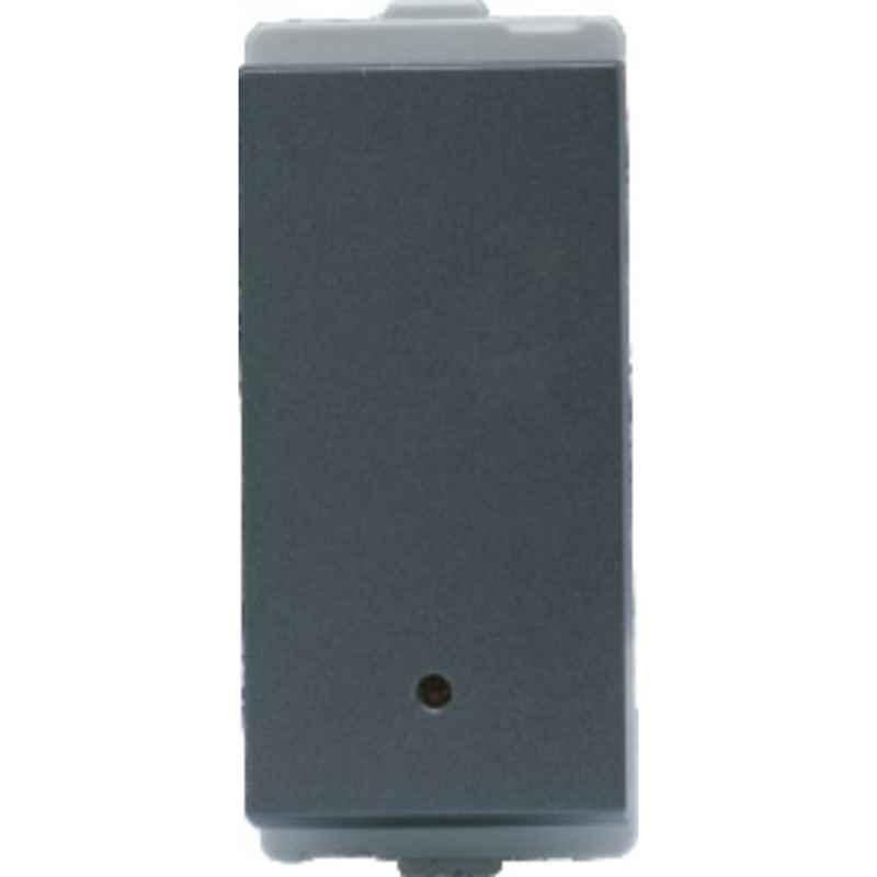 L&T Entice 10A 1 Way 1M Charcoal Grey Switch, CB91301SG10 (Pack of 20)