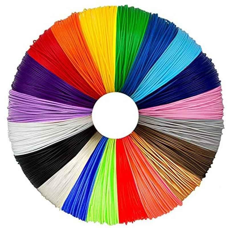 Sunlu 20 Pcs 5m 1.75mm PLA Assorted Colour 3D Printer Filament Refills Set