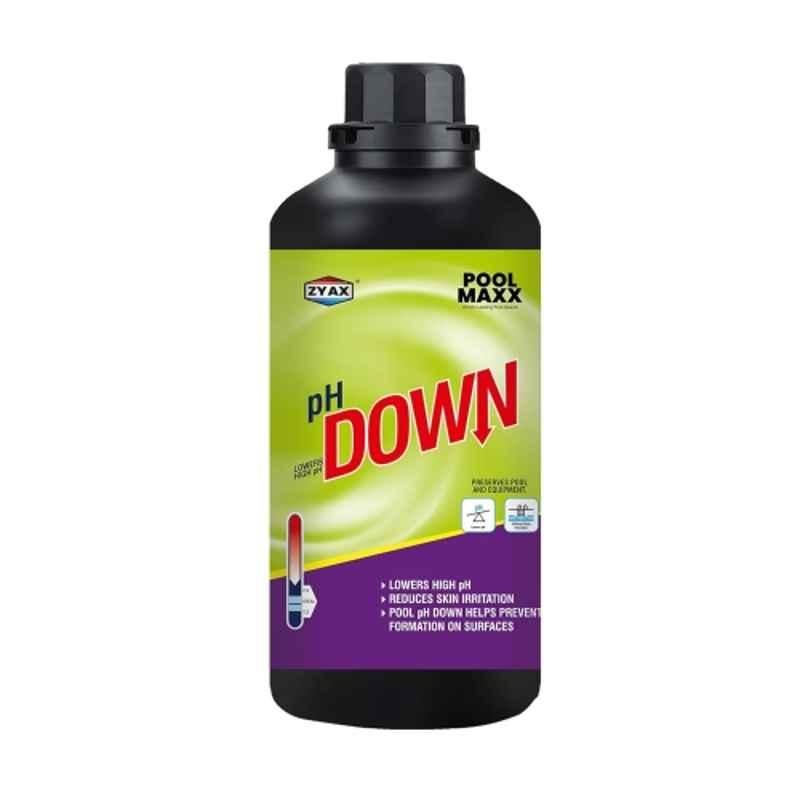 ZYAX Pool Maxx 1 Litre pH Down Pool Cleaner, ZYAX_PMPHDOWN_1L