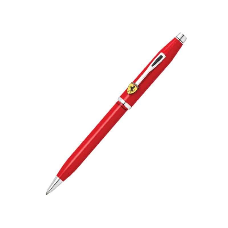 Cross Century II Black Ink Scuderia Ferrari Red Lacquer Finish Ballpoint Pen with 1 Pc Black xxlarge Refill Set, FR0082WG-120