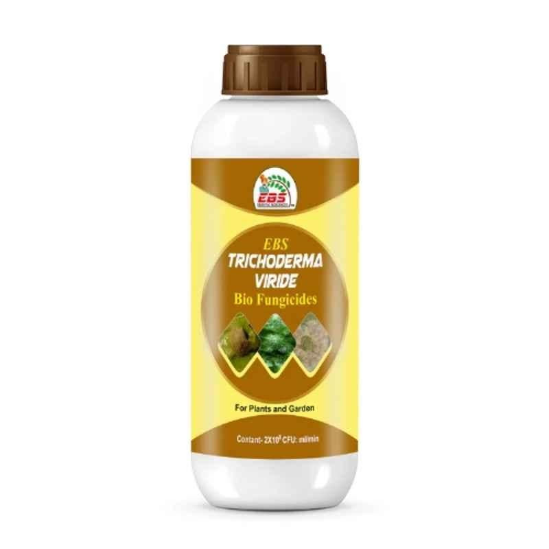 EBS 1 Litre Trichoderma Viride Bio Fungicide for Control Soil, Seed Borne Diseases on Fruits & Vegetables Crop (Pack of 5)