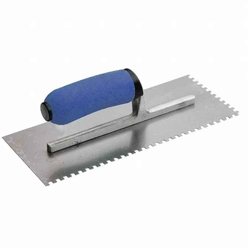 Westward 11 inch Carbon Steel Notched Trowel, 13P548