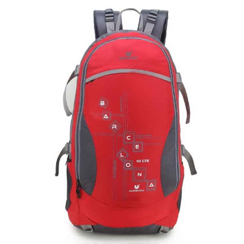Barcelona 90L Red Hi Storage Casual Travel Backpack