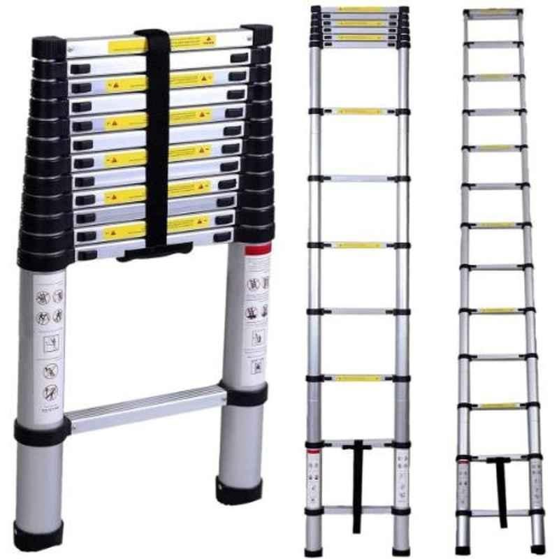 Bigapple 150kg 13 Step 5m Telescopic Aluminium Folding Step Ladder, BA-5M-TELESCOPIC