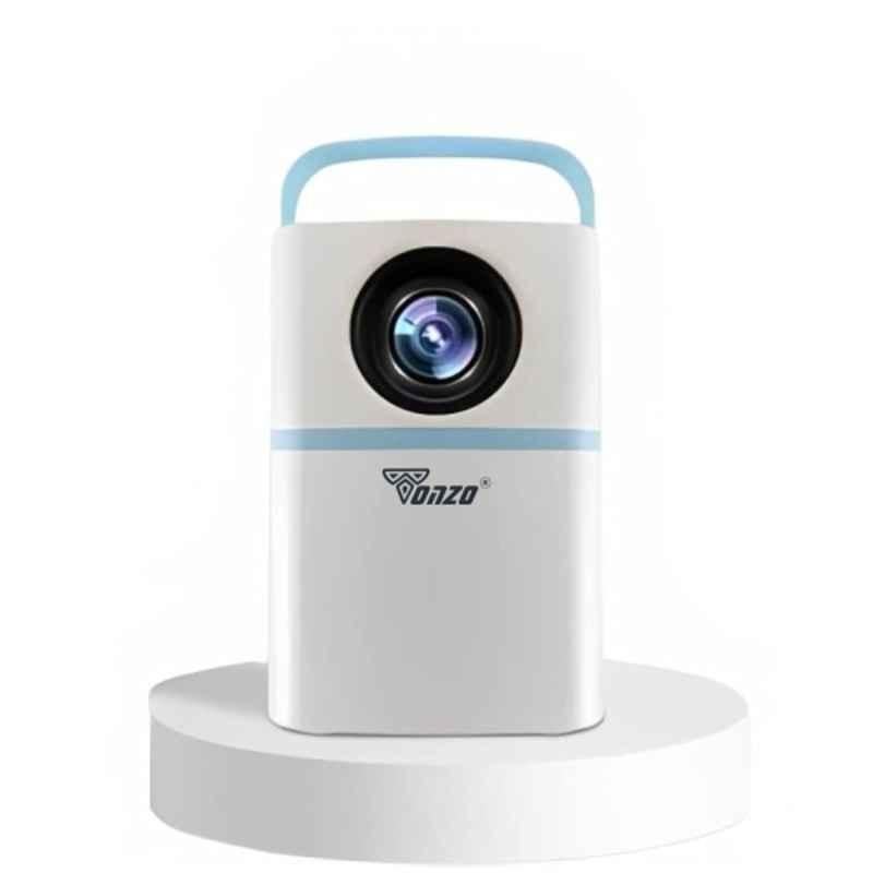 Tonzo M2 5000lm FHD+ Portable WiFi Projector 720p Native 4K Support|5G WiFi, USB & HDMI|Mirror Cast|1 Year Warranty|White