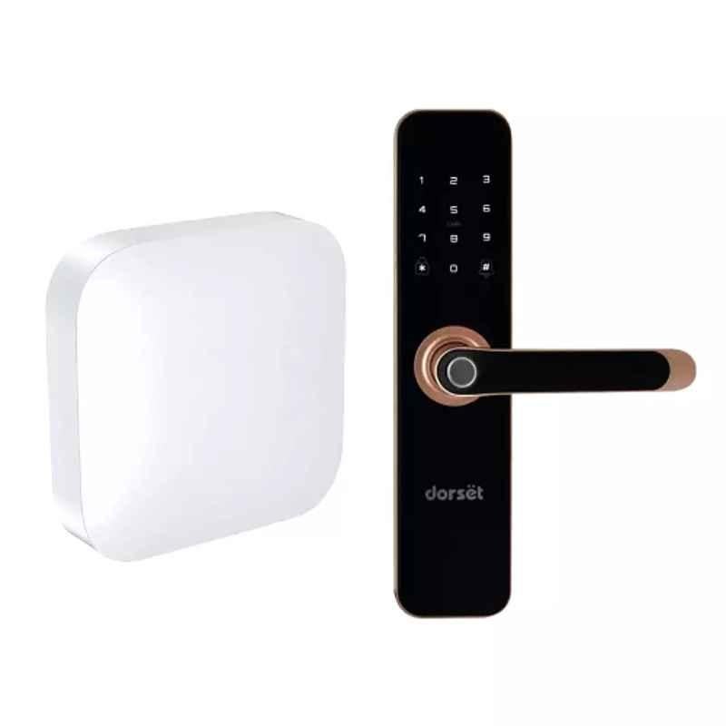 Dorset Steel Rose Gold Finish Smart Door Lock with System, DG 203 MRG