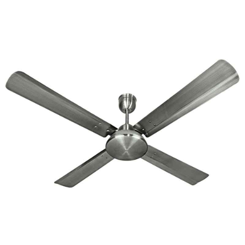 Breezalit Novella 65W Brushed Steel Designer Ceiling Fan, BZ063, Sweep: 1200 mm