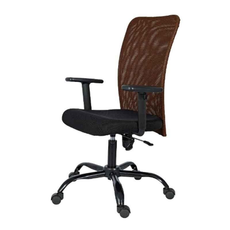 Heikin Sigma Breathable Mesh Brown xxlarge Back Ergonomic Office Chair for Work from Home & Study, HE-00098