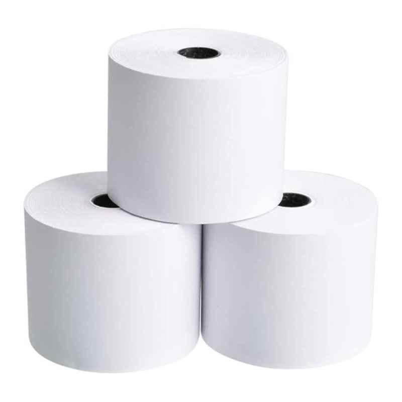 Security Store 3 inch White Thermal Paper Roll, Size: 79mmx50m, (Pack of 10)
