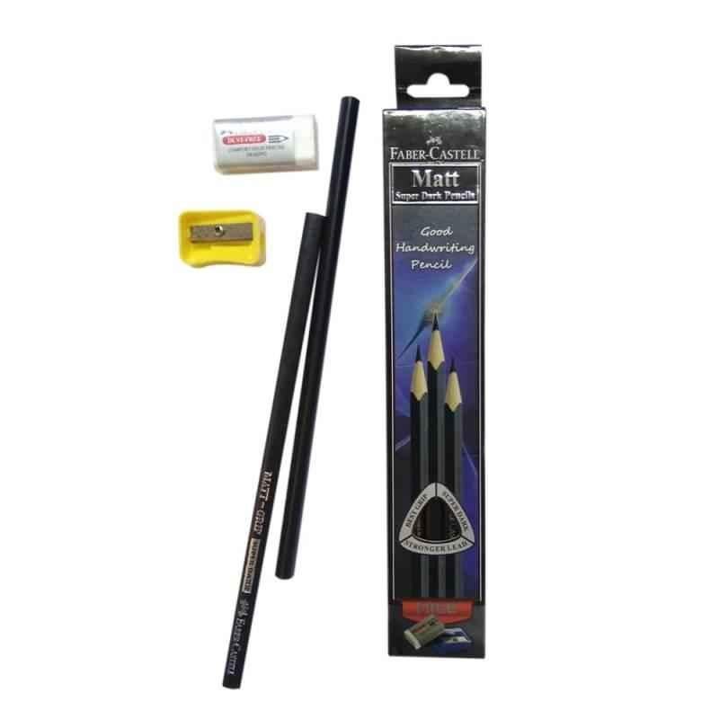 Faber-Castell Matt Super Dark Pencils Box, 1000-04 (Pack of 20)
