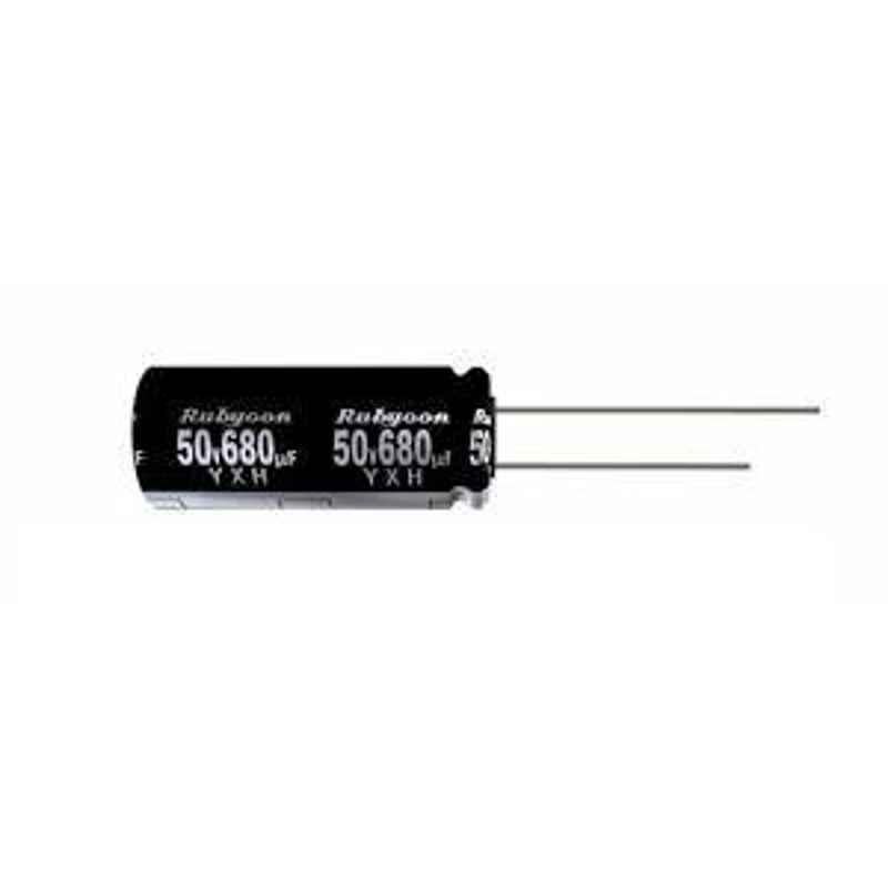 RUBYCON 56ÂµF 100V Radial Aluminum Electrolytic Capacitor, 100YXH56MEFC8X20