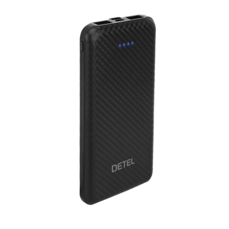 Detel Di-10KS 2.1A 10000mAh Fast Charging Power Bank with LED indicator