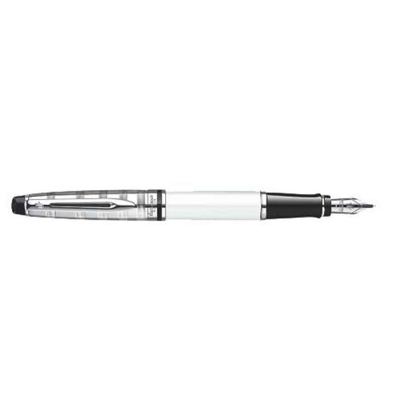 Waterman Blue Ink Deluxe White CT Fountain Pen