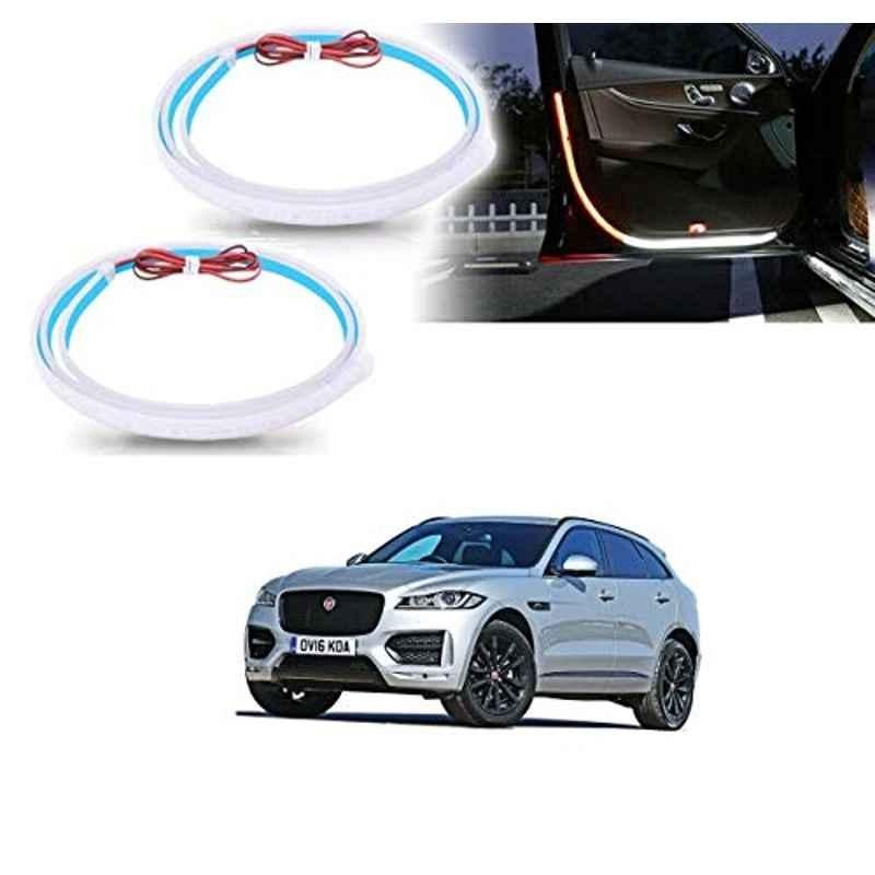 Kozdiko 2 Pcs 120cm Car Door Opening Warning LED Strips Safety Light Set for Jaguar F-Pace