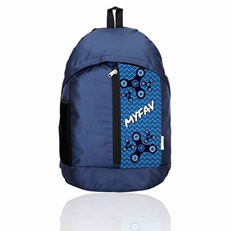 My Fav 25L Polyester Navy Blue Laptop Backpack, MFB0132