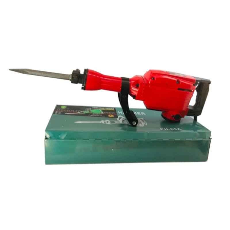 UMG 1400W 65mm 1450 BPM Heavy Duty Electric Demolition Hammer with all Accessories & Iron Suitcase