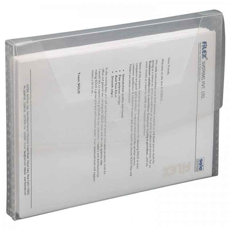 Solo Full Scape Translucent White Slot Closure Document Bag, DC556 (Pack of 10)