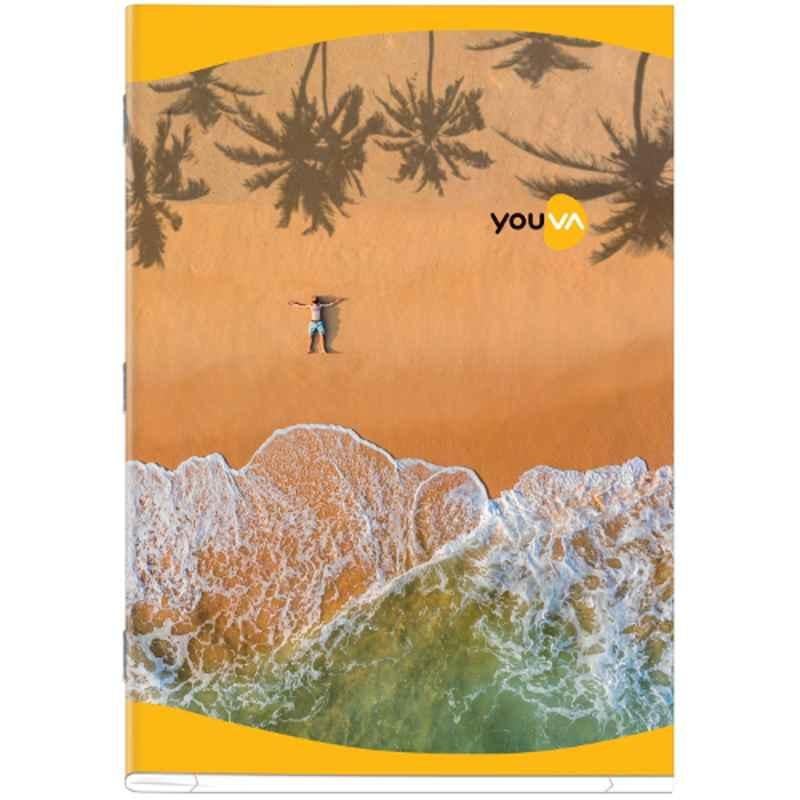 Navneet Youva A4 276 Pages Assorted Design Soft Bound Single Line Long Notebook, 22536 (Pack of 6)