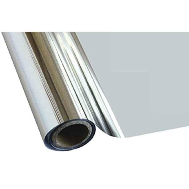 MM WILL CARE 10m 20 inch Paper Silver Kraft Wrapping Paper Roll, MMWILL1273