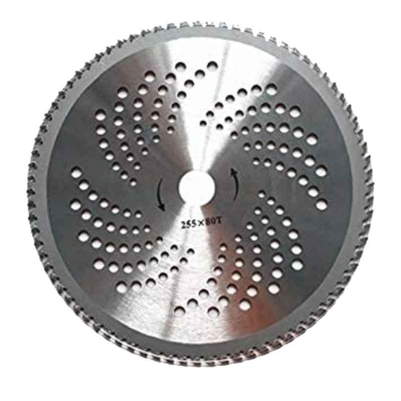 Raider 80 Teeth Silver TCT Blade for Brush Cutter, RD-AC-BR-1272