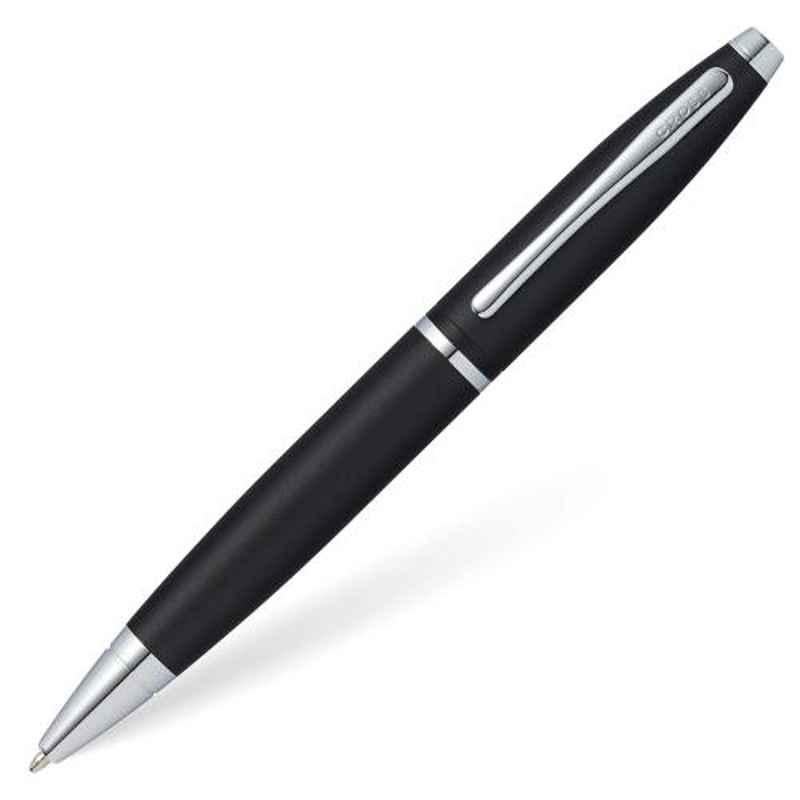 Cross Blue Ink AT0112-14 Calais Matte Black Ballpoint Pen
