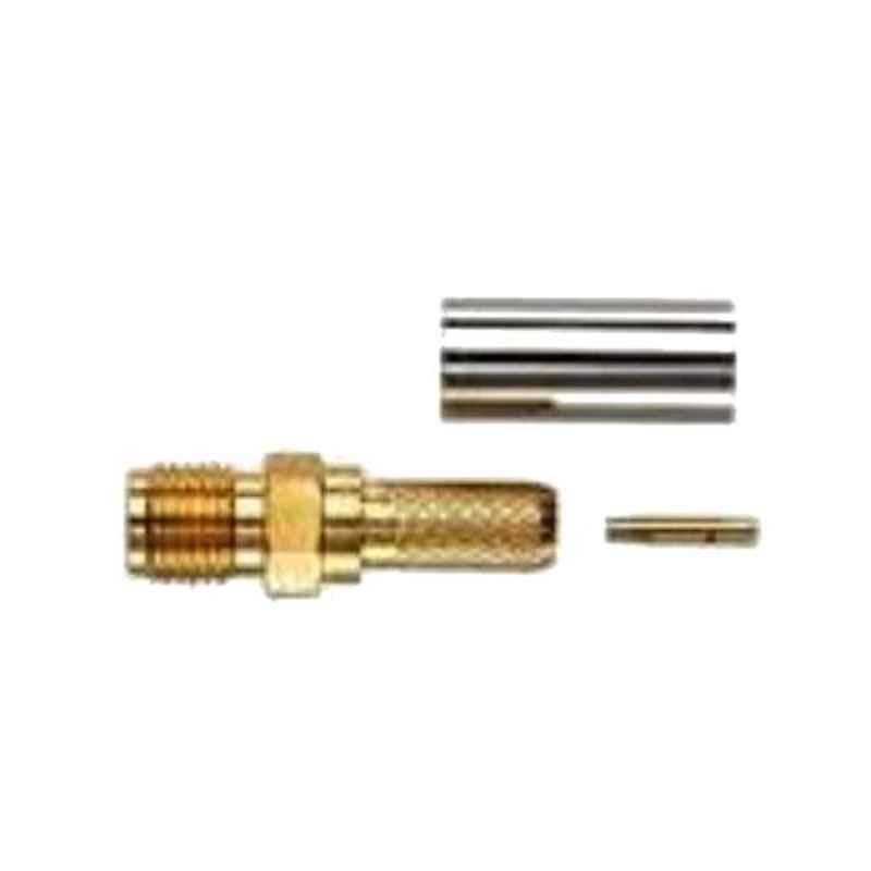 Pomona 72953 SMA Jack Straight Crimp RF Connector, 3094185