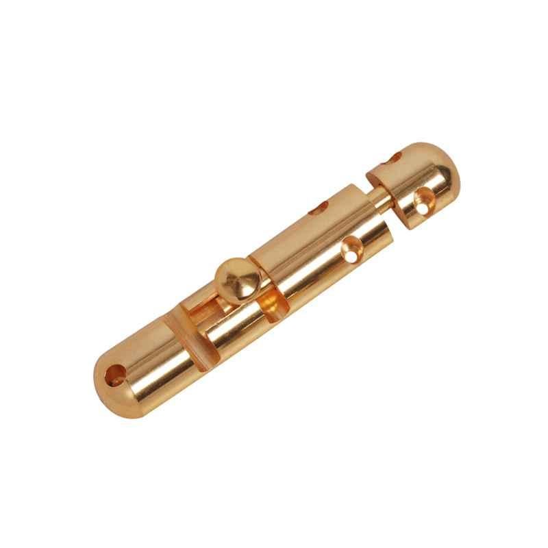 Smart Shophar 8 inch Brass Gold Capsule Tower Bolt, SHA10TW-CAPS-GL08-P1