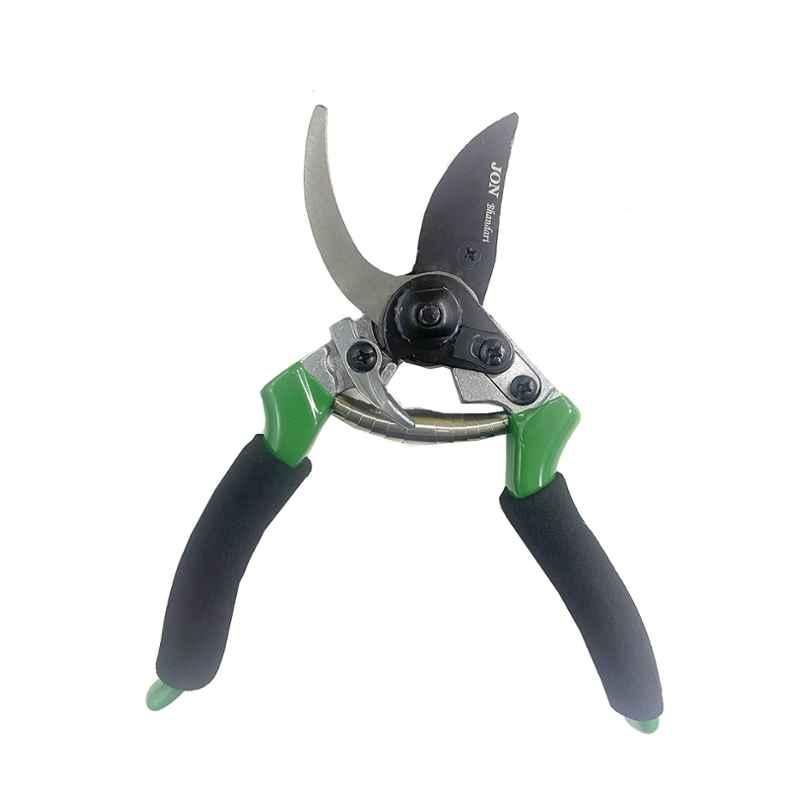 Jon Bhandari Tools 8.5 inch Alloy Steel Green & Black Garden Bypass Pruning Shear