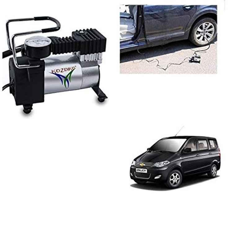 Kozdiko 12V DC Heavy Duty Metal Tyre Inflator for Chevrolet Enjoy, Tyre_Inflator_D195