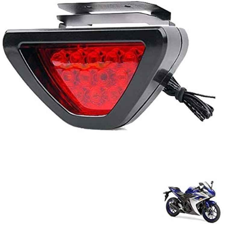 Kozdiko 12 LED Triangle Shape Bike Brake Light with Flash Mode for Yamaha YZF R3, koz_94746