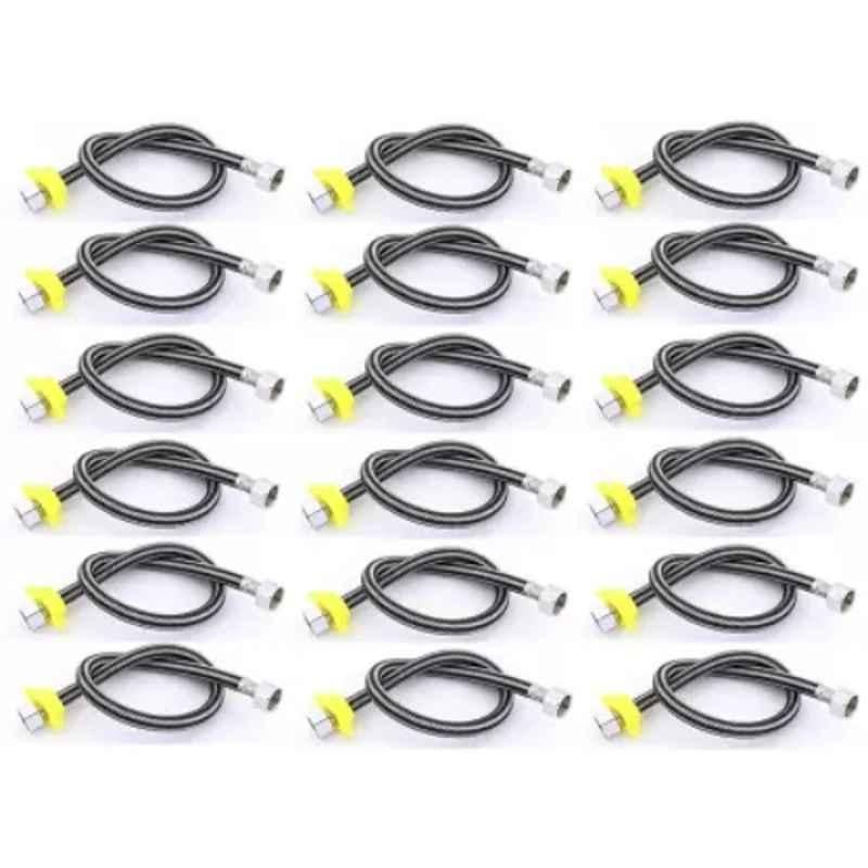 Senkiddpro 24 inch Stainless Steel Black Connection Pipe (Pack of 18)